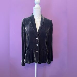 Elegant grey Velvet Women's Jacket Sundance size 10